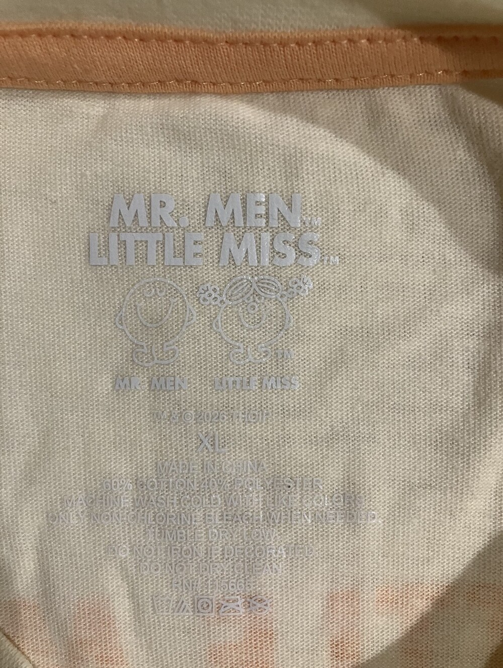 $3 If Bundled Little Miss Curious Graphic Tee - Cream with Orange & Yellow - Picture 4 of 4